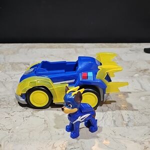 Paw‎ Patrol Mighty Pups Super Paws Chase Deluxe Vehicle with Lights & Sounds!